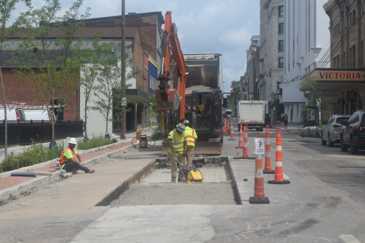 Market Street Gets Its Turn To Be Paved